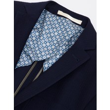 Cacharel Navy Slim Fit Wool Blazer