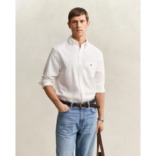 Gant Men's White Regular Fit Logo Shirt