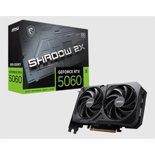 MSI Msı Geforce RTX5060 8g Shadow 2x Oc Max 8gb Gddr7 128BIT 1xhdmı 3xdp Ekran Kartı