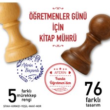 Mühürşah Öğretmen Kaşesi Öğretmen Mührü Kişiye Özel Ahşap Mühür Kitap Mührü Hediye Öğretmen Kitap Mührü