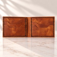 Felora Leather Felora Hakiki Deri Erkek Cüzdanı – El Yapımı El Dikişi, 6 Kart Bölmeli, 2 Gizli Cepli