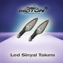 Moton Motosiklet LED Sinyal Takımı (2 Adet)