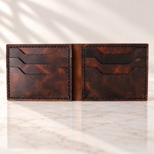 Felora Leather Felora Hakiki Deri Erkek Cüzdanı – El Yapımı El Dikişi, 6 Kart Bölmeli, 2 Gizli Cepli