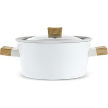 Karaca Swiss Crystal Creamy Wood Tencere 24 cm