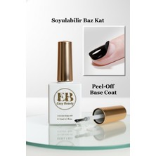 Easy Beauty Soyulabilir Baz Kat 15ML -  Peel-Off Base Kalıcı Oje ve Protez Tırnak Peeloff Base Coat - Tpo Içermez