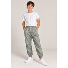 Ugly Duck Belden Lasikli Kareli Pantolon - Mint Yeşili