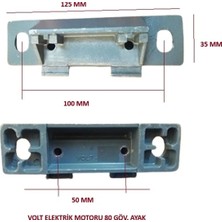 Volt Elektrik Motoru 80 Göv. Ayagı
