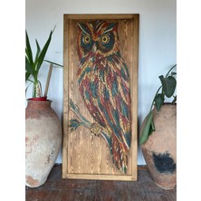 Ahşabın Ruhu Ahşap Oyma Panel-Duvar Dekoru- 78X180CM