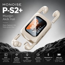 Monoise Monoıse P-S2/p-S2+ Akıllı Dokunmatik Ekranlı Anc Bluetooth Kulaklık