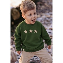 Cigit İnce Mevsimlik Sweatshirt 1-7 Yaş Yağ Yeşili