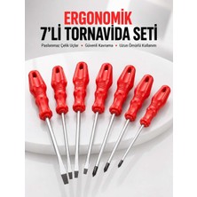 Birsence 7li Tornavida Seti Düz ve Yıldız Uçlu Çok Amaçlı Kullanım