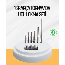 Birsence Ergonomik 16 Parça Bits Tornavida Uç ve Adaptör Seti