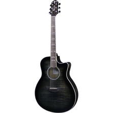 Crafter Noble Tbk Small Jumbo Elektro Akustik Gitar – Transparent Black Sunburst