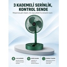 Birsence Taşınabilir Katlanabilir Mini Fan 3 Kademeli Şarj Edilebilir