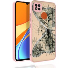 Xiaomi Redmi 9c Kılıf Desenli Kamera Korumalı Parlak Zore Nora Kapak Mars