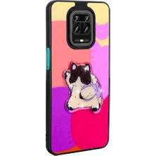 Xiaomi Redmi Note 9 Pro Kılıf Parlayan Kabartmalı Ikonik Figürlü Zore Amas Silikon Kapak Mars
