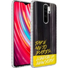 Xiaomi Redmi Note 8 Pro Kılıf Airbag Kenarlı Renkli Desenli Silikon Zore Elegans Kapak Mars
