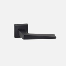 Penta Doganlar Penta Matte Black Rosette Yale Door Handle Right