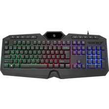 Frisby Frısby FK-4860QU USB Q Tr mm Siyah Kablolu Gamıng Klavye
