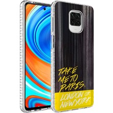 Xiaomi Redmi Note 9 Pro Kılıf Airbag Kenarlı Renkli Desenli Silikon Zore Elegans Kapak Mars