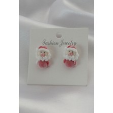 DMR Elegance Kadife Noel Bebek Model Kadın Küpe