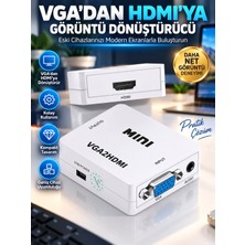 Mini VGA To HDMI 1080P 3.5mm Audio Hd Hdtv Video Converter Adapter Box