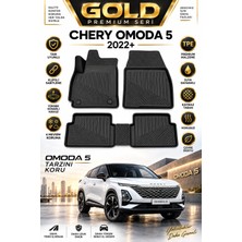 Chery Omoda 5 2026 Uyumlu 3D Tpe Oto Paspas – Araca Özel Tam Uyumlu Havuzlu Kokusuz Kaymaz 4 Parça Paspas Seti