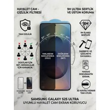 digimanya Samsung Galaxy S25 Ultra Uyumlu Ekran Koruyucu Hayalet Cam