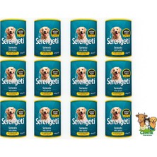 Serengeti Somonlu 400 Gr. Yetişkin Köpek Konservesi x 12 Adet