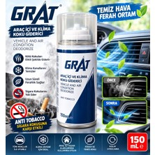 Grat 150 ml Araç Içi ve Klima Koku Giderici Anti Tobacco – Sigara Kokusuna Karşı Etkili