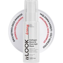 U Look uLOOK Kolajen ve Yoğun Nem Gece Maskesi | Yaşlanma Karşıtı Dolgun ve Pürüzsüz Görünüm Desteği 50 ml