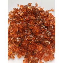 Tolu Dekoratif Kristal Cam Kırığı Epoksi Reçine Için Kırık Cam Mum Dekoratif Obje Hobi Amaçlı El Sanatları Süsleme Küçük Parçalı Cam Kırıkları Turuncu ( 100 Gr) ( 3-6 mm Boyutlarında)