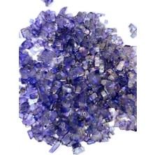 Tolu Dekoratif Kristal Cam Kırığı Epoksi Reçine Için Kırık Cam Mum Dekoratif Obje Hobi Amaçlı El Sanatları Süsleme Küçük Parçalı Cam Kırıkları Mor ( 100 Gr) ( 3-6 mm Boyutlarında)