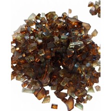Tolu Dekoratif Kristal Cam Kırığı Epoksi Reçine Için Kırık Cam Mum Dekoratif Obje Hobi Amaçlı El Sanatları Süsleme Küçük Parçalı Cam Kırıkları Kahverengi  ( 100 Gr) ( 3-6 mm Boyutlarında)