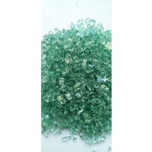Tolu Dekoratif Kristal Cam Kırığı Epoksi Reçine Için Kırık Cam Mum Dekoratif Obje Hobi Amaçlı El Sanatları Süsleme Küçük Parçalı Cam Kırıkları Su Yeşili ( 100 Gr) ( 3-6 mm Boyutlarında)