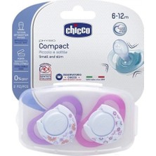 Chicco Physio Compact 2 Li Silikon Emzik 12 Ay+ Kız