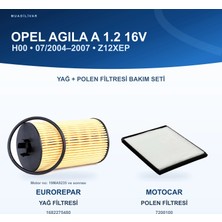 Opel Agıla (A) Yağ+Polen Filtre Bakım Seti