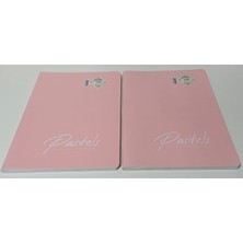 Gıpta Pastels Tel Dikişli Pp Kapak A4 100 Yaprak Kareli Defter 2 Adet