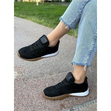Labrona Kadın Bağcıklı Renkli Tabanlı Sneaker Yürüyüş Ayakkabısı