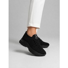 Labrona Kadın Yazlık Sneakers Yüksek Tabanlı Bağcıklı Yürüyüş Ayakkabısı