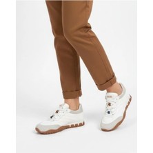 Labrona Kadın Bağcıklı Renkli Tabanlı Detaylı Sneaker Yürüyüş Ayakkabısı