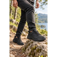 In Step Suara Erkek Siyah Deri Outdoor Trekking Ayakkabı – Dayanıklı ve Konforlu Günlük Ayakkabı