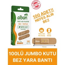 Alban Bez Yara Bandı 19MM x 72MM 100 Lü Paket