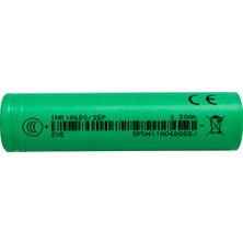 User Pil Batarya Eve INR18650/25P 2500 Mah Şarj Edilebilir Lityum Pil