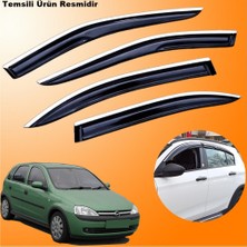Friemats Opel Corsa C Krom Cam Rüzgarlığı Abs Nikelajlı Krom Mügen Cam Rüzgarlığı 2000-2006 Arası 4 Parça
