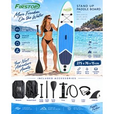 Firstop HMI88 275X76X15 cm Şişme Sup Board  Stand Up Paddle Board – Pompa Kürek Seti – 200 kg Taşıma Kapasiteli