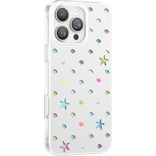 Başkenttekno iPhone 16 Pro Max Kılıf Magsafe Şarj Özellikli Premium Taş Detayli Axen Sert Pc Kapak