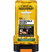 L'Oréal Paris Men Expert Duş Jeli ve Şampuanı, Vücut, Saç ve Yüz Temizliği Için, Saçı Kurutmadan Temizler 250 ml