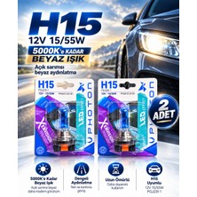 Duolight Photon H15 Xenision 5000K’E Kadar Beyaz Işık 2 Adet – 12V 15/55W Premium Halojen Far Ampulü
