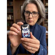Asya Gifts Prof. Kedi Tasarımlı Metal Benzinli Çakmak